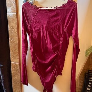 Free People sheer body suit NWT